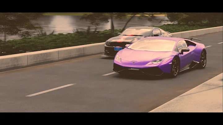 Lumion 2023 3D car animation with Ray Tracing | Lamborghini Huracan vs Ford Mustang Shelby GT500