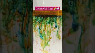 Colorful Rain Experiment🌈🌧🪩#shorts, #diy, #trending