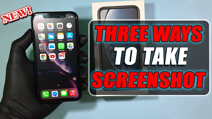 How to do screenshot on iphone xr