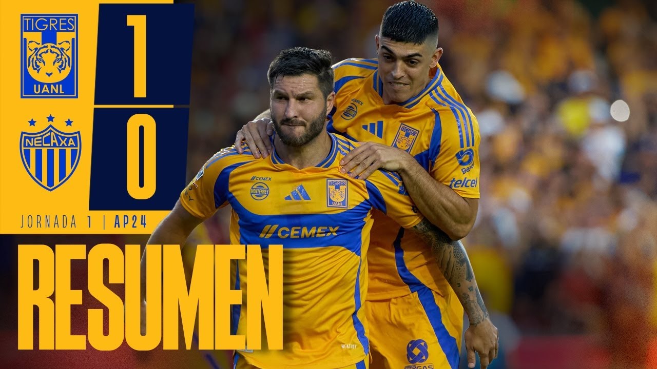 📹 Resumen Liga MX | Tigres 1 - 0 Necaxa | Jornada 1 | Apertura 2024 ...