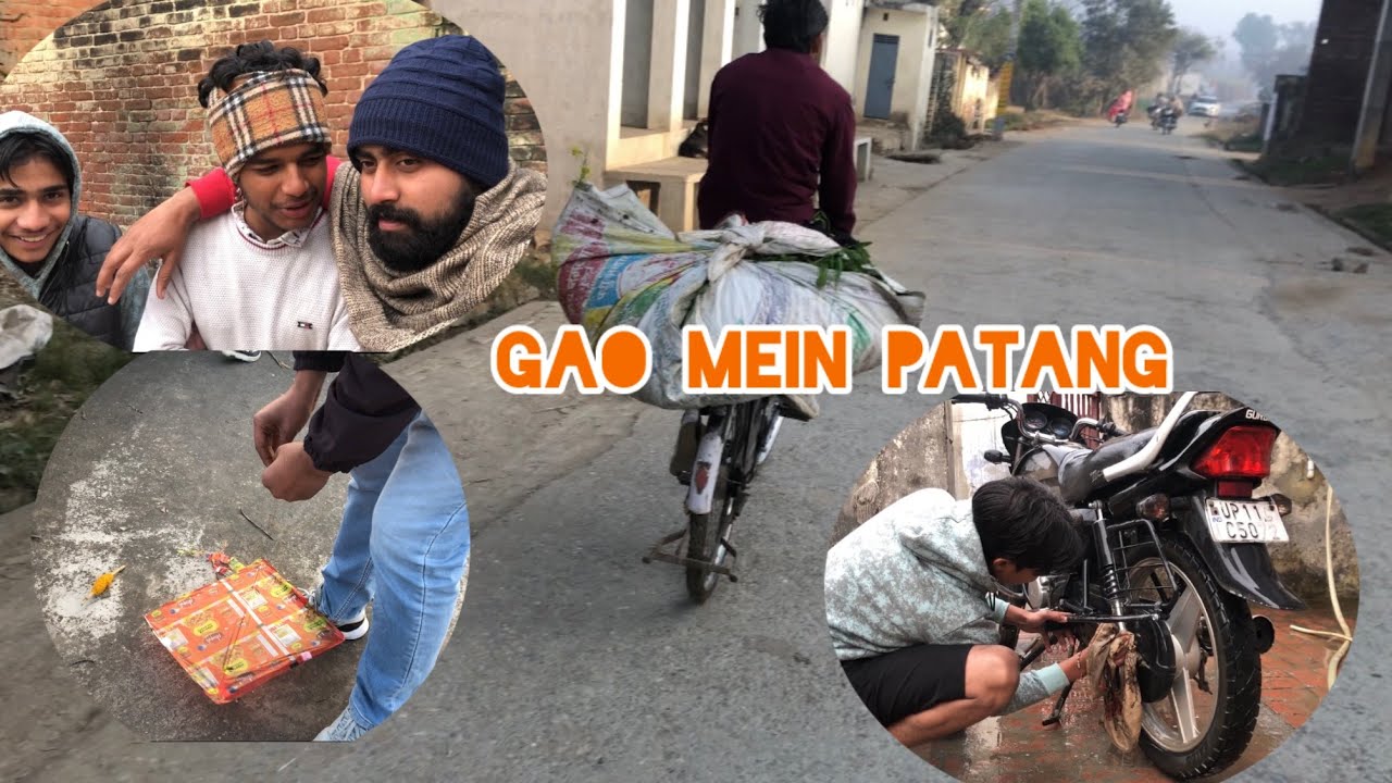 Gao mein aj patang udai gyi 😁