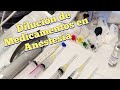 Dilución de medicamentos en anestesia