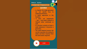 What are Generators in Python? Generators in Python │Python Interview Questions