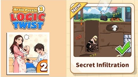 Brain Puzzle 2: Logic Twist Level 106 | secret infiltration Gameplay
