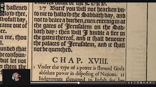 Reading of the 1611 King James Bible - Day 189 of 365 (Jeremiah 15-17) Season 4
