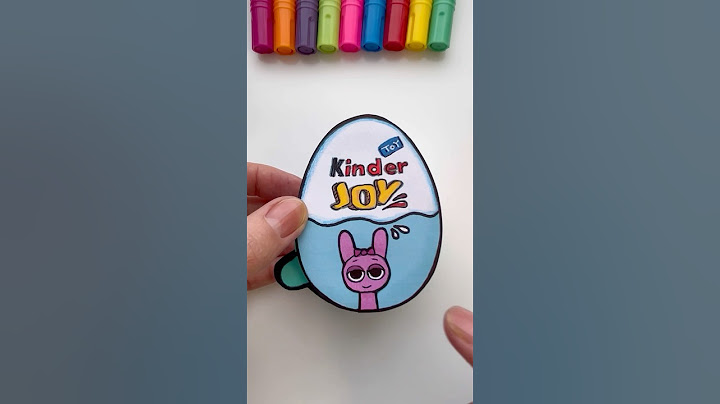 DIY Sprunki Kinder Joy/ paper craft idea #sprunki