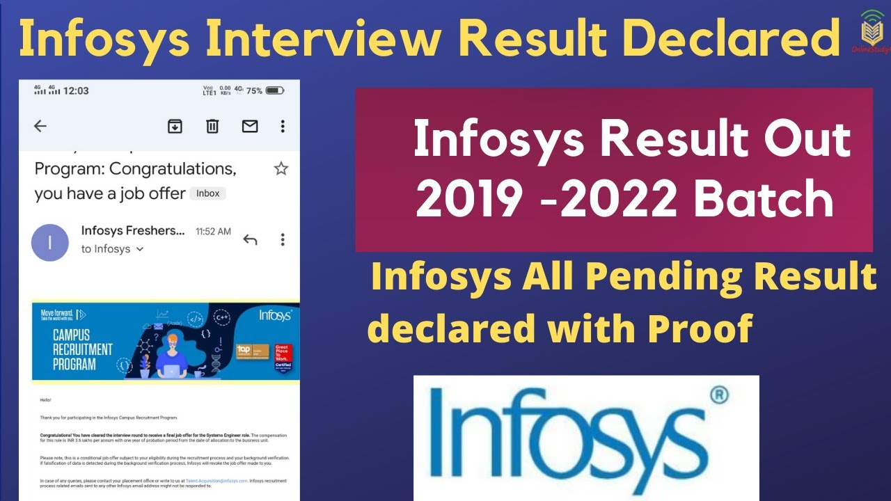 Infosys Result 2019-2022 is declared Interview dates: Feb & march ...