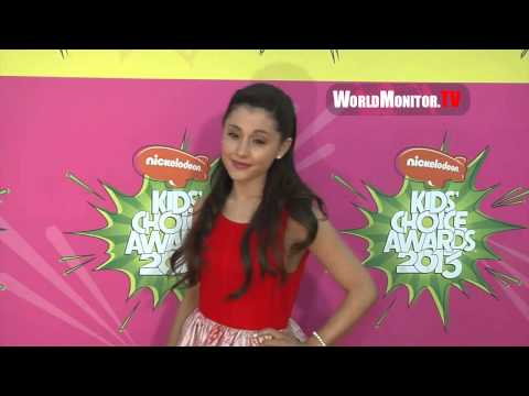 Ariana Grande arrives at Nickelodeon Kids' Choice Awards 2013