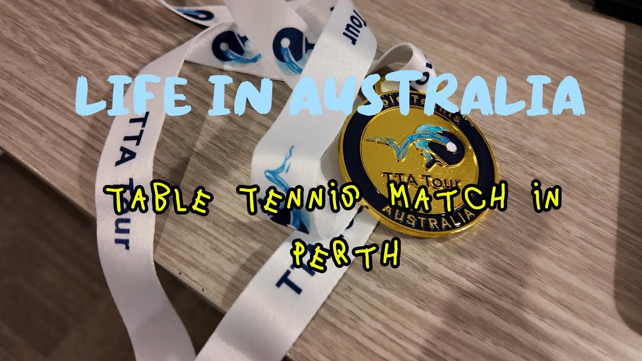 Table Tennis Match in Perth/호주 퍼스에서 열린 아들 탁구 경기