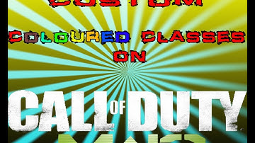 MW3 Tutorial | How To Get Custom Coloured Classes
