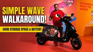 Simple Wave First Look - Practical Scooter With 70 Ltr Storage Space! | @MotorBeam