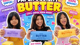 CHALLENGE SQUISHY  BUTTER! DISTA PINK, MAMI KUNING, DOMINIQUE UNGU, DARLEEN BIRU!! #viralvideo 