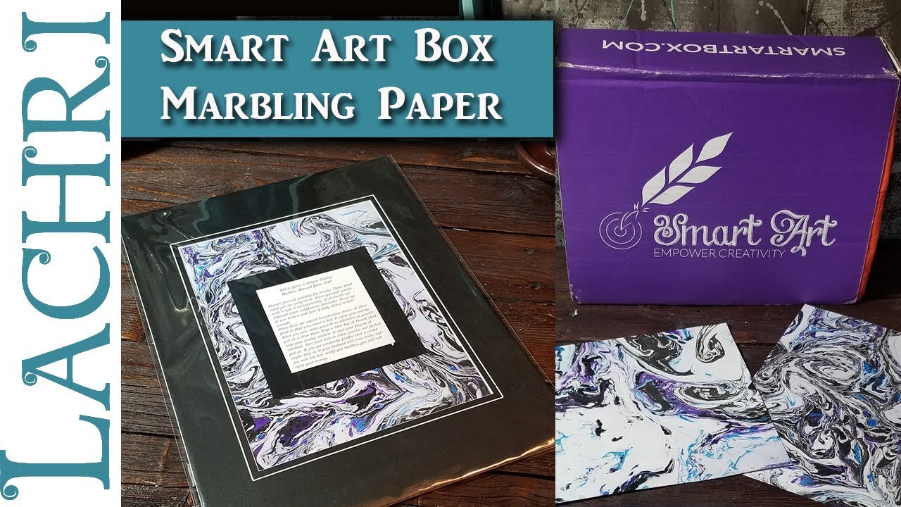 ⁣Smart Art Box - Creating Marbled Paper - Lachri