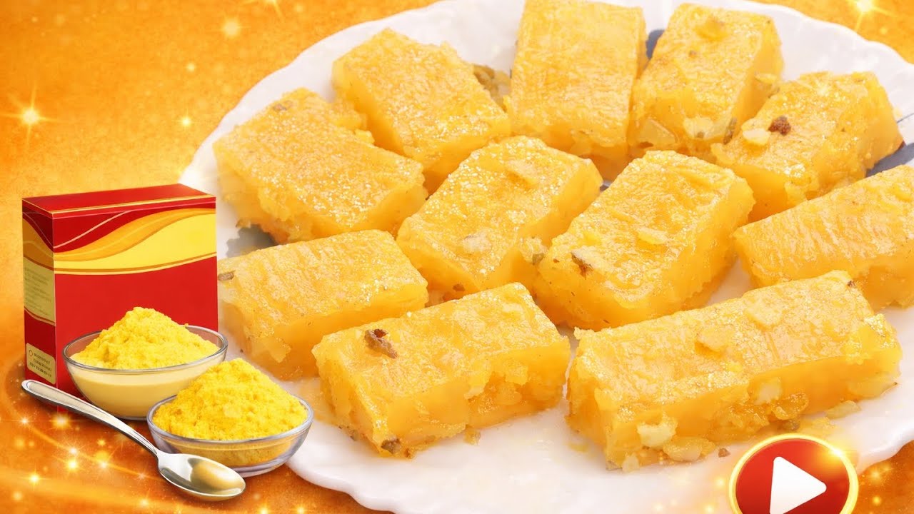  कस्टर्ड पाउडर हलवा | Custard Powder Halwa Recipe | Easy Sweet Recipe😋