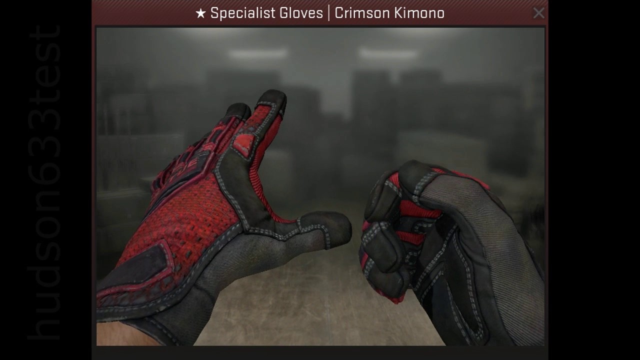 FT Specialist Gloves Crimson Kimono CSGO - YouTube