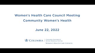 Community Women's Health