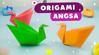 Origami Angsa | Cara Membuat Origami Angsa Mudah dan Simpel #1