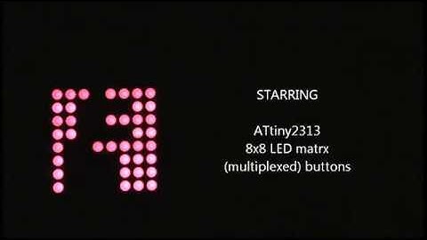 LED matrix on an ATtiny2313