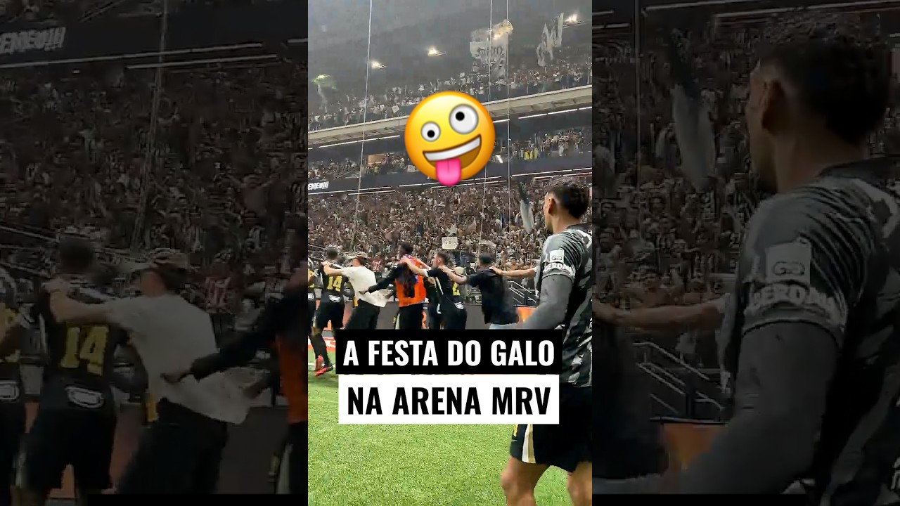 FESTA do ELENCO do GALO na ARENA MRV!