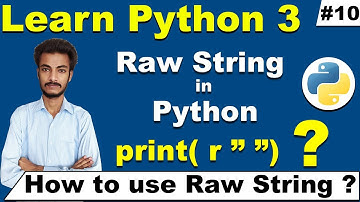 Raw String in Python, How to Print Escape Sequences in Python using Raw String, Cyber Warriors