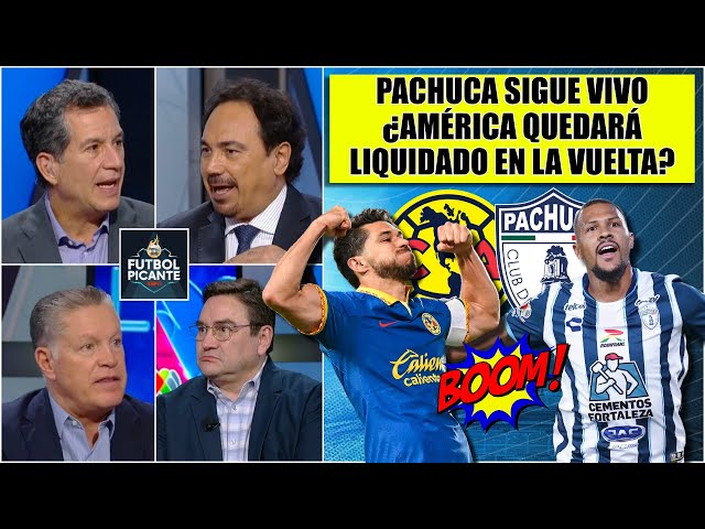 AMÉRICA IRRECONOCIBLE en la ida de cuartos de final. Solo RESCATÓ EMPATE vs Pachuca | Futbol Picante