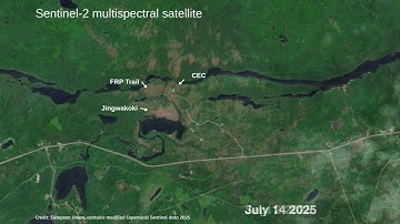 Satellite Timelapse of CEC & Samuel de Champlain showing impact of June 21, 2025 downburst.