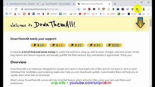 Menginstall Ekstensi Downthemall di Chrome