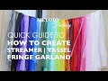 Quick guide to how to Style Fringe Backdrop DIY | Tassel Backdrop | Fringe Garland Kit