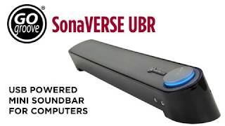 Barre de son Accessory Power GOgroove SonaVERSE UBR - Barre de son - pour PC  - 6 Watt - blanc