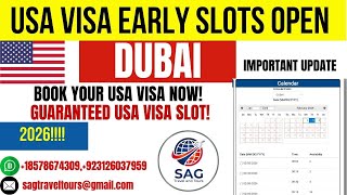 USA Visa Appointment Fast Booking 🇺🇸 | Early Dates for B1/B2, F1, F2 DUBAI