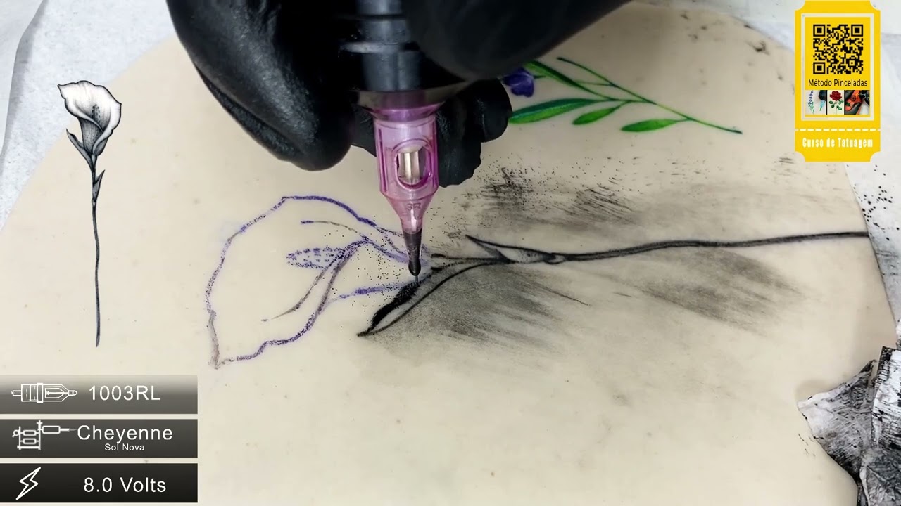 Tatuagem Fine Line - Como Tatuar Flores
