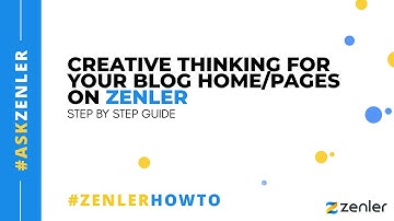 #askzenler - Get Creative with your Blogs