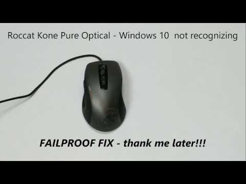 Ultimate fix - Roccat Kone Pure Optical not recognized by Win 10