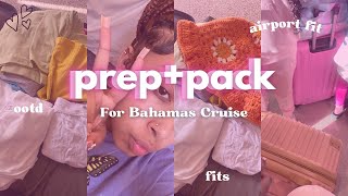 pack + prep with me * cruise edition *🌺🌤|fits,shoes,travel items,etc