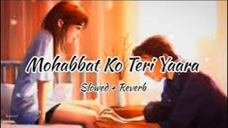 Mohabbat ko Teri Yaara🥀Ummer Bhar Nibhaunga | Slowed   Reverb | Reverberation | Lo-Fi | Music Baazar