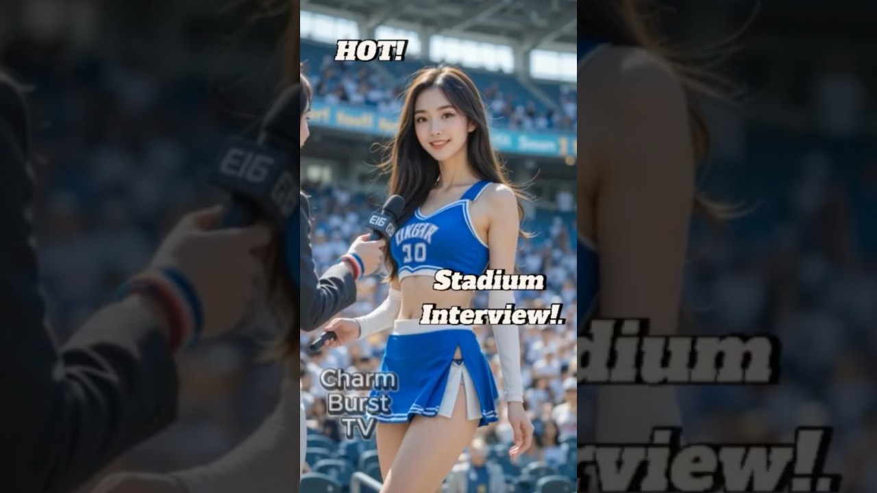 🔥 Cheerleader’s Exclusive Stadium Interview! You’ll Be Hooked! 🏟️✨