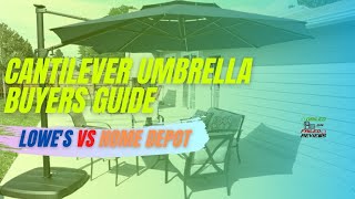 Cantilever Umbrella Review - Lowes 11ft SimplyShade vs Home Depot Hampton Bay Cantilever Umbrella by Nailed or Failed Reviews 35,084 views 2 years ago 12 minutes, 57 seconds