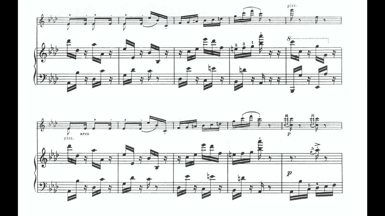 Igor Stravinsky - Duo Concertante for violin and piano (1932) [with score]