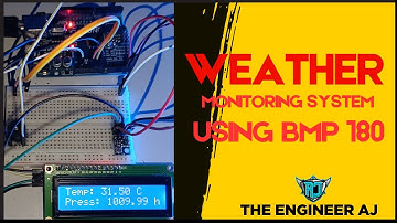 Weather Monitoring System  | #arduinoproject | bmp180 pressure sensor Arduino | bmp180 #sensor |#AJ