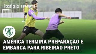 AMÉRICA TERMINA PREPARAÇÃO E VIAJA PARA ENCARAR O BOTAFOGO-SP