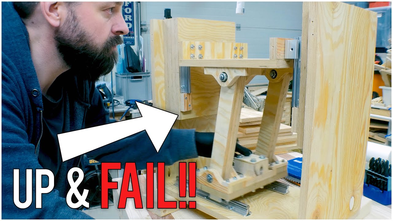 DIY Table Saw 2 1st Lift Mechanism FAIL YouTube
