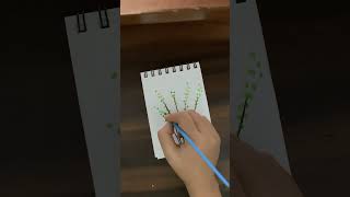 Abstract Plant Painting #art #abstract art #floraart #painting #doodleart #watercolor #drawing