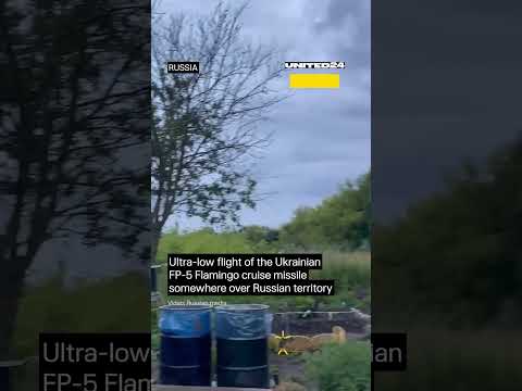 Video Ukrainian FP-5 Cruise Missile Flies Over Russian Territory