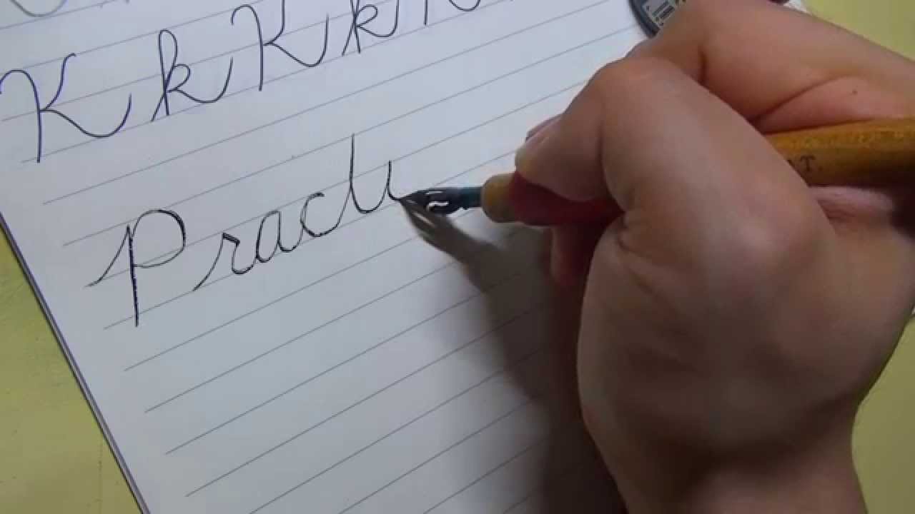 Handwriting Practice With A Dip Pen (Steno Nib) - YouTube