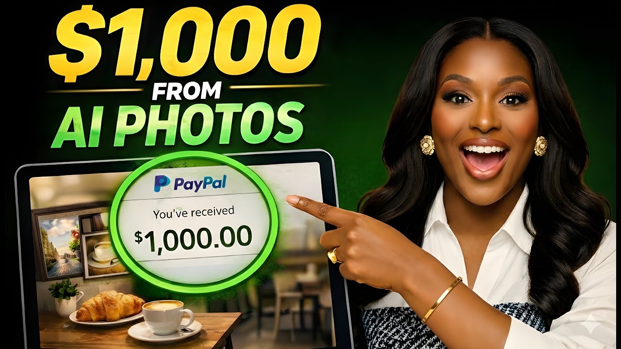 Make $1000 Selling AI photos to Cafe shops