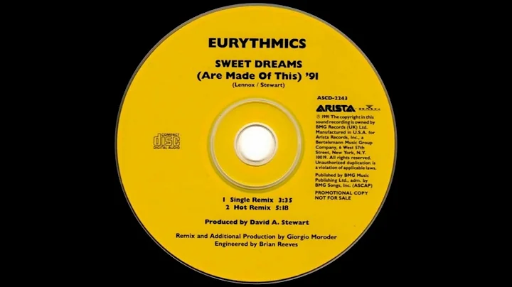 Eurythmics - Sweet Dreams (Are Made Of This) '91 (Hot Remix) 1991