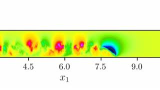 Direct Numerical Simulation of a Gravity Current at Reynolds Number 31000 : mean vertical velocity