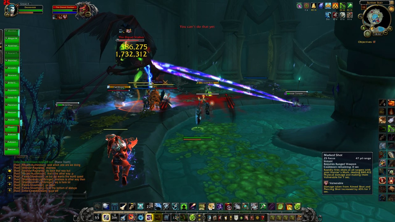 WoW Tomb Of Sargeras - The Dread Stalker - World Quest 1080p HD