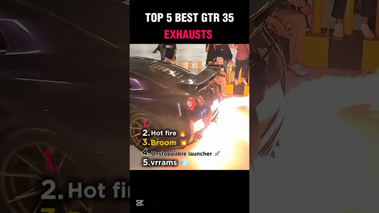 Ranking top 5 GTR 35 exhausts 🥶 