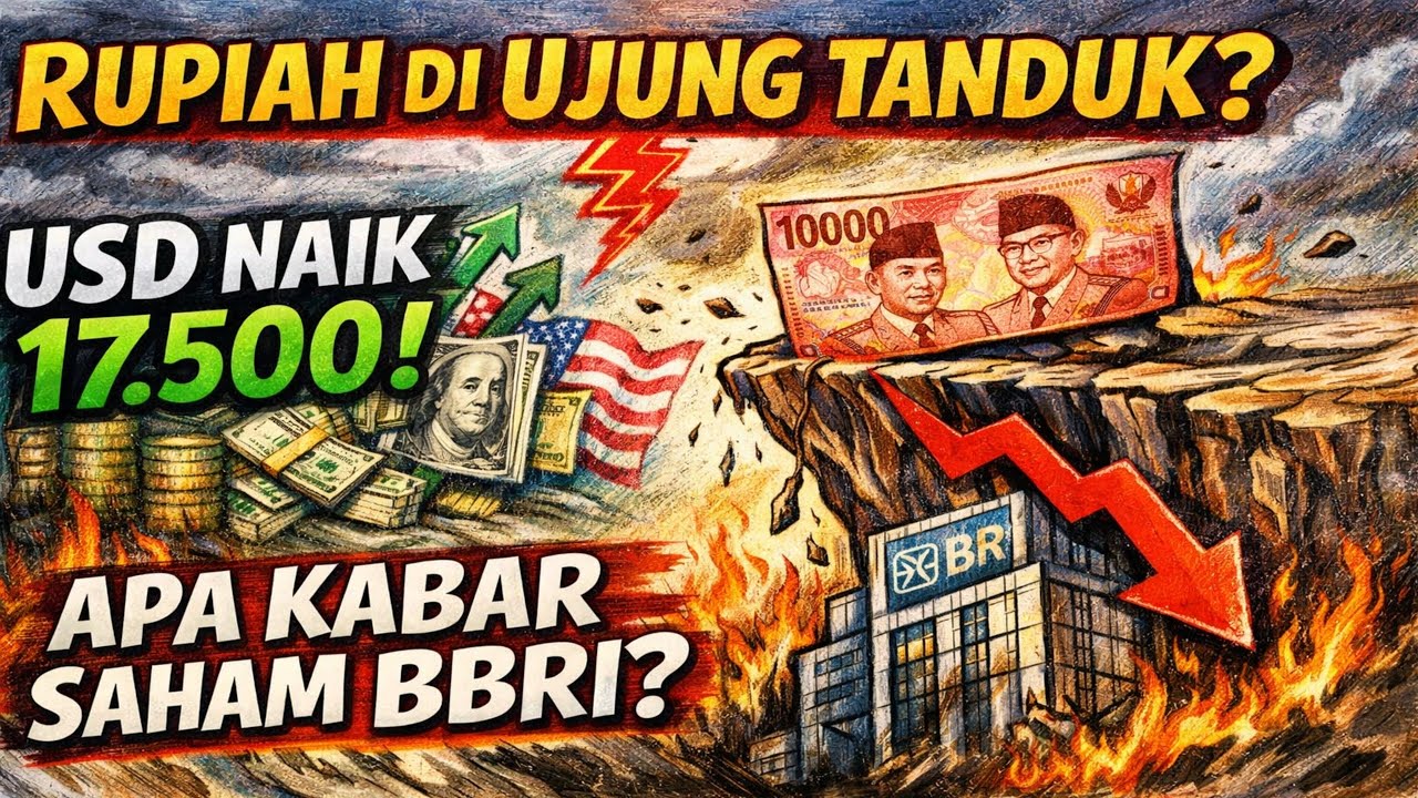 💵 USD TEMBUS 17.500? DAMPAK NYATA KE RUPIAH DAN SAHAM BBRI